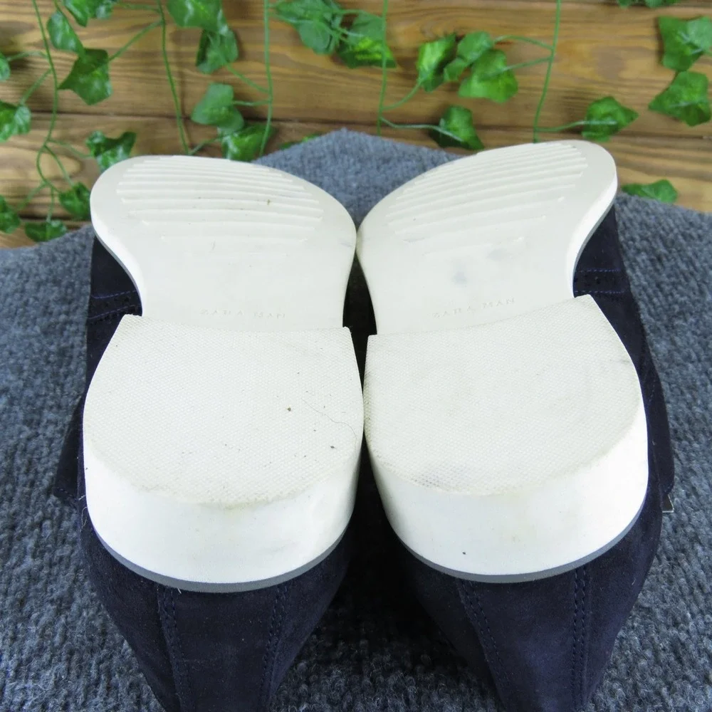 ZARA Men's‎ Casual Shoes Navy Blue Suede Double Monk Strap Size 11 M